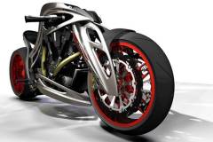 Design software produces ideal shapes for vehicle parts like this motorcycle frame